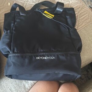 Beyond Yoga Black Backpack Sleek Durable Design